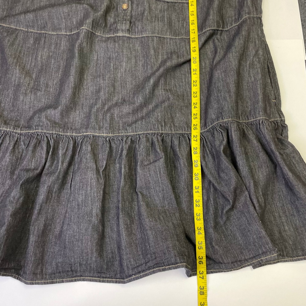 Lauren Ralph Lauren Dark blue Denim Midi Shirt Dress - Picture 12 of 12